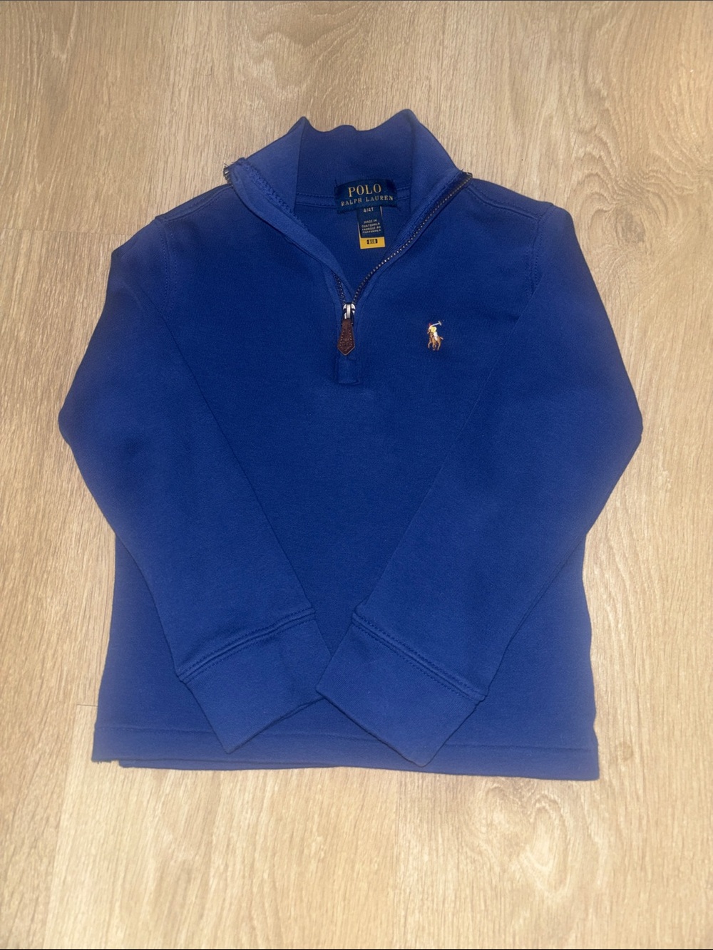Polo by Ralph Lauren Boys Lightweight Navy Quarter-Zip pullover